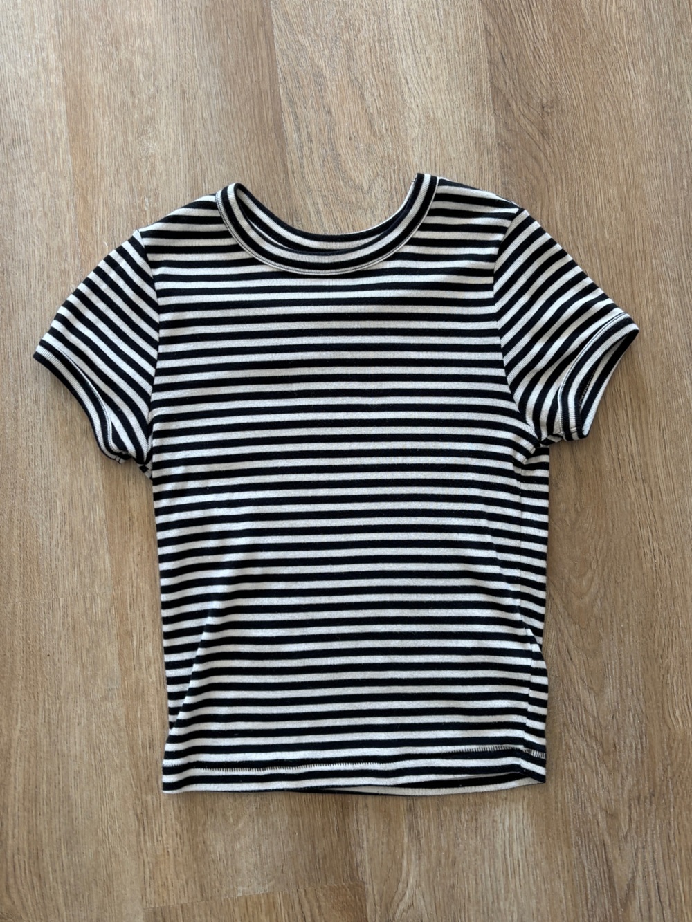 BDG Black and White Striped Tee